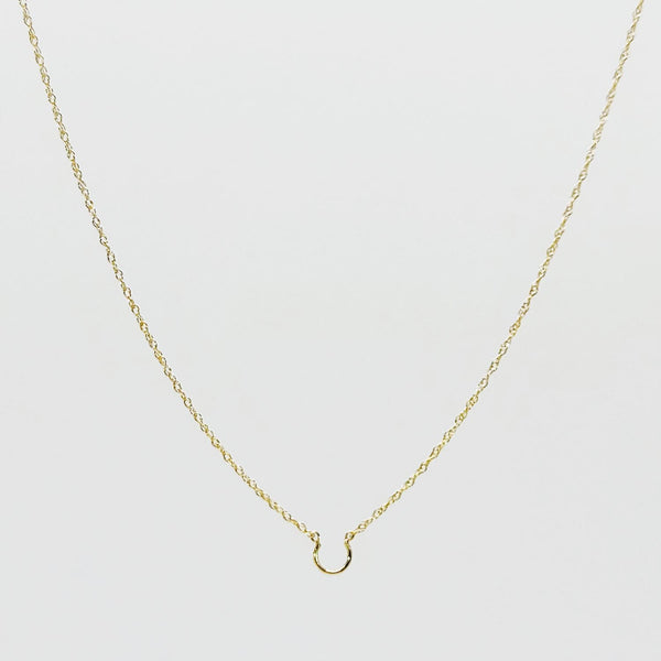 Pendant Saddle® 14K Yellow Gold Rope Chain Necklace | Length 18” | 0.8 mm Wide PM8RPS