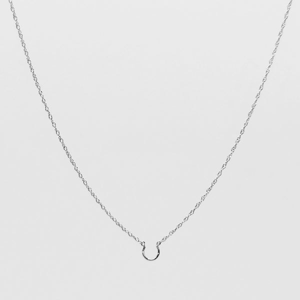 Pendant Saddle® 14K White Gold Rope Chain Necklace | Length 18” | 0.8 mm Wide PMW8RPS