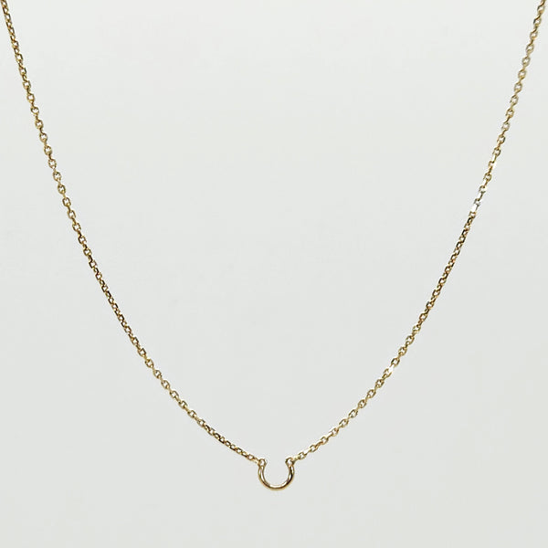 Pendant Saddle® 14K Yellow Gold Cable Chain Necklace | Adjustable Length 16”/18” | 1.2 mm Wide PMCB40LH