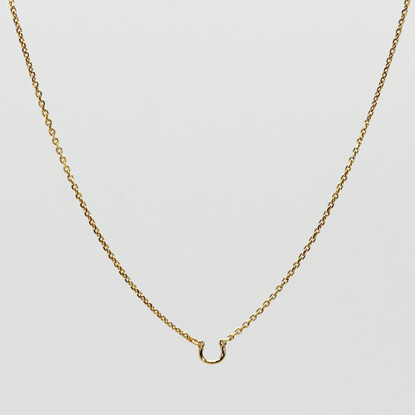 Pendant Saddle® 14K Yellow Gold Plated Sterling Silver Cable Chain Necklace | Adjustable Length 16”/18” | 1.2 mm Wide PMSCB35HV