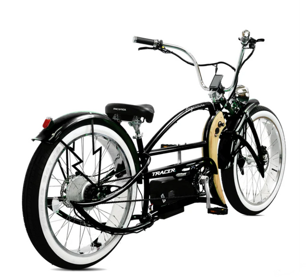 Signature Pro - 26'' 800W Chopper Cruiser Electric Bike, Color: Black