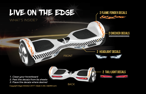 Universal Hoverboard Decals - Speedway
