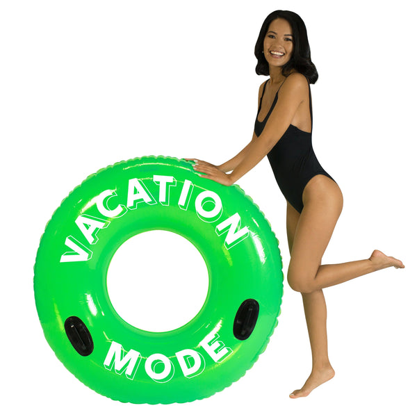 Sour Apple "Vacation Mode" 48"  Pool Tube with Handles