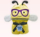 Prime Fun Animal Friend Smartypants Bee Hooded Towel